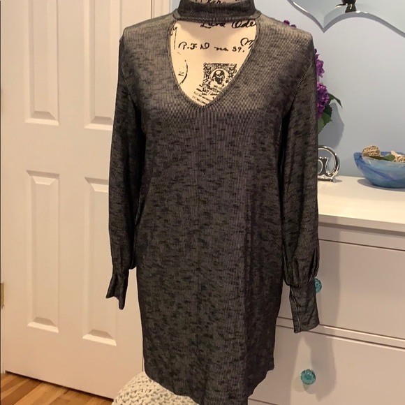 Hanover Cutout Dress Black Ribbed - Picture 7 of 9